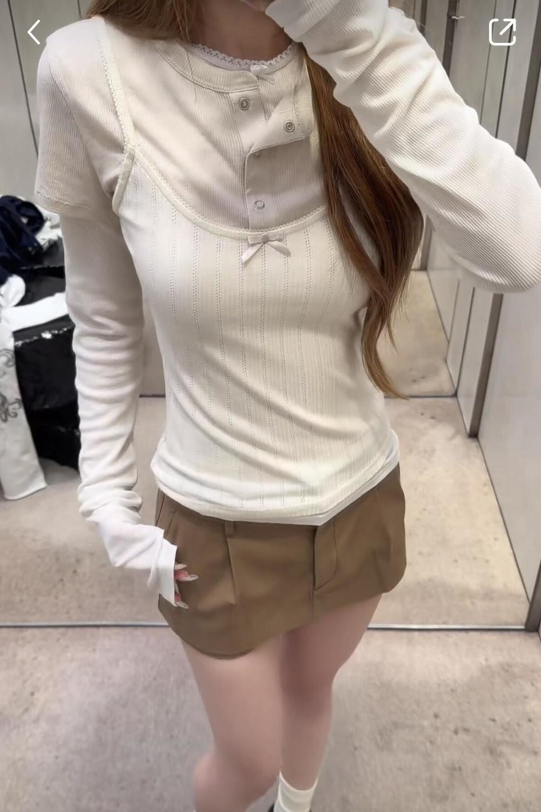 아미 26 초가을 긴팔 티