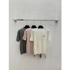 로로피아나 초가을 신상 반팔 니트