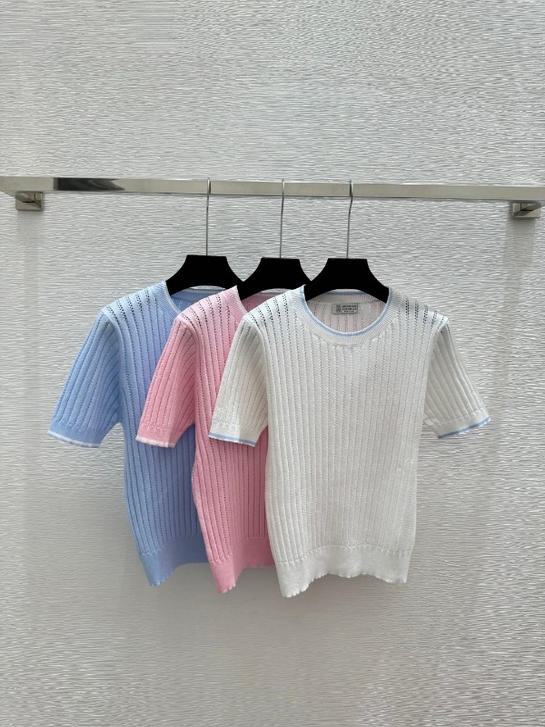 브루넬로 이른봄 신상 니트 반팔