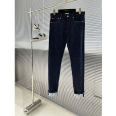 디올 올오버 로고 패턴 데님 팬츠