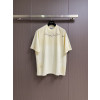 발렌시아가 자카드 라운드넥 반팔티