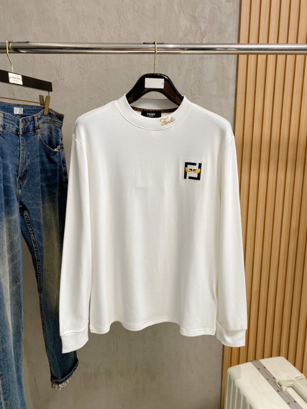 펜디 라운드넥 이너 긴팔 티셔츠