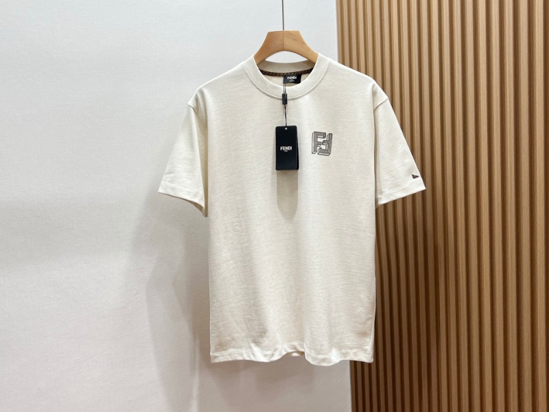 펜디 순면 반팔 티셔츠