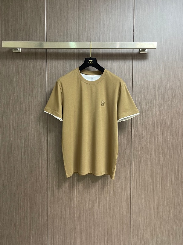 브루넬로쿠치넬리 라운드넥 반팔 티셔츠