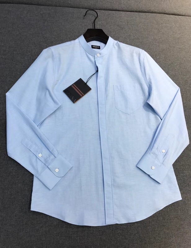 제냐 비즈니스 캐주얼 린넨 긴팔 셔츠