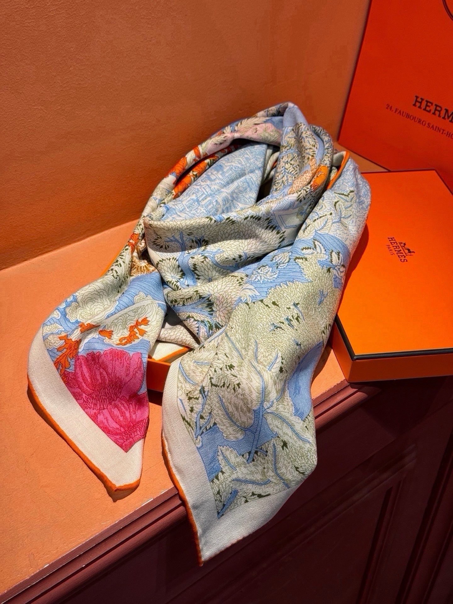 에르메스 Retour a la Nature shawl 스카프