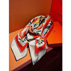 에르메스 Guepards Bandana double face scarf 스카프