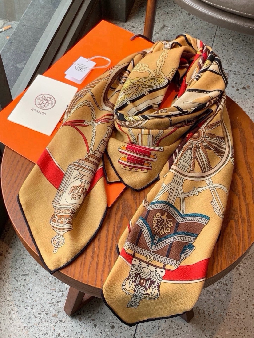 에르메스 Stately Wheels scarf 스카프