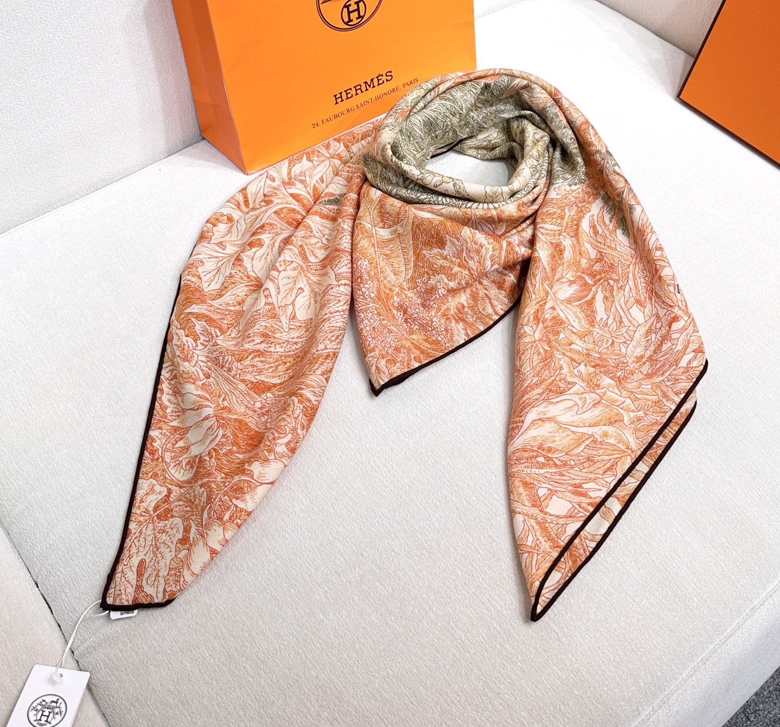 에르메스 All'Orto Botanico di Palermo shawl 스카프