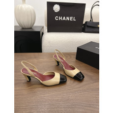 샤넬 26B 청키힐 슬링백 6.5cm