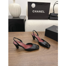 샤넬 26B 청키힐 슬링백 6.5cm