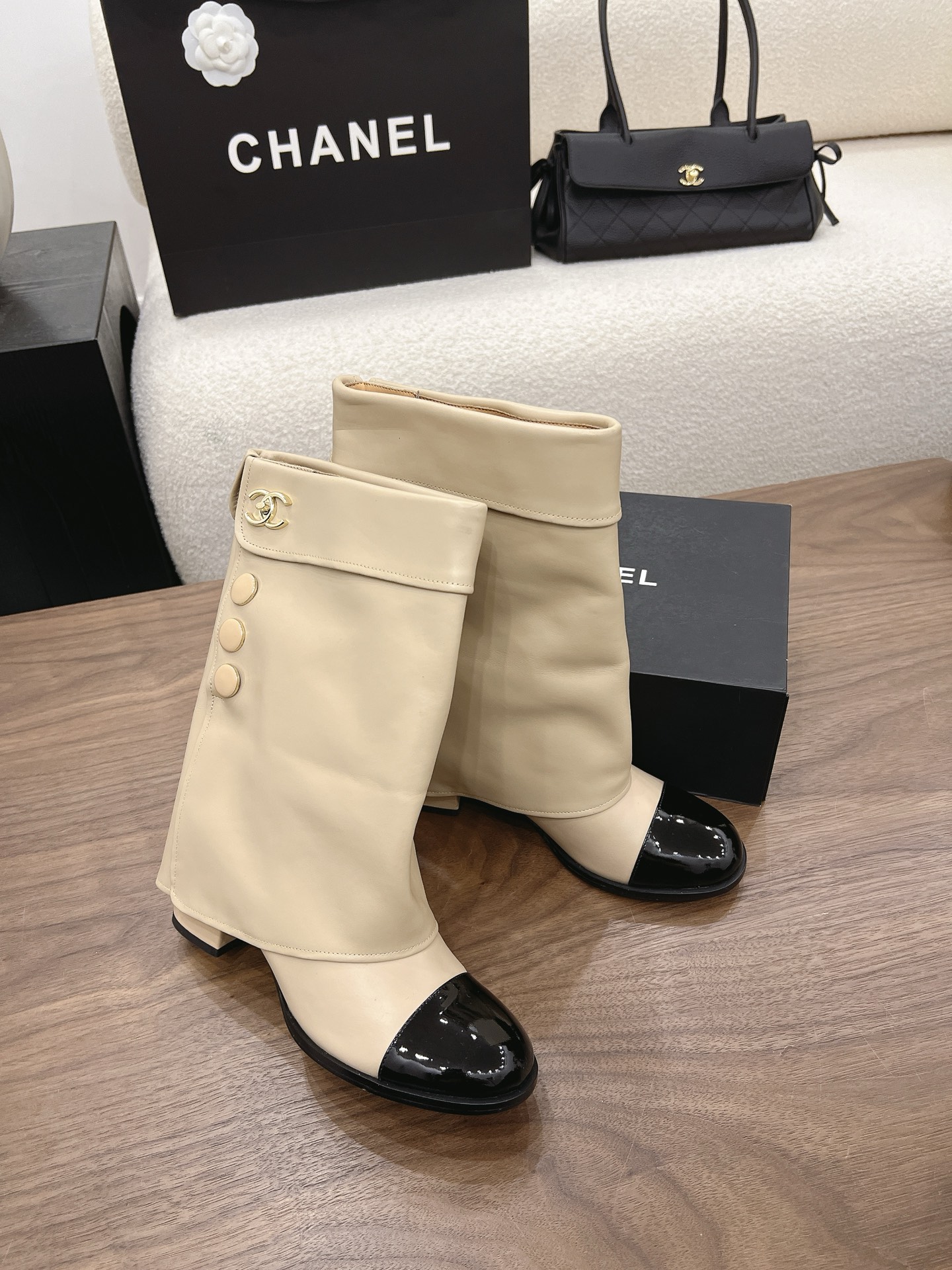 샤넬 2026 청키힐 미들부츠 5cm