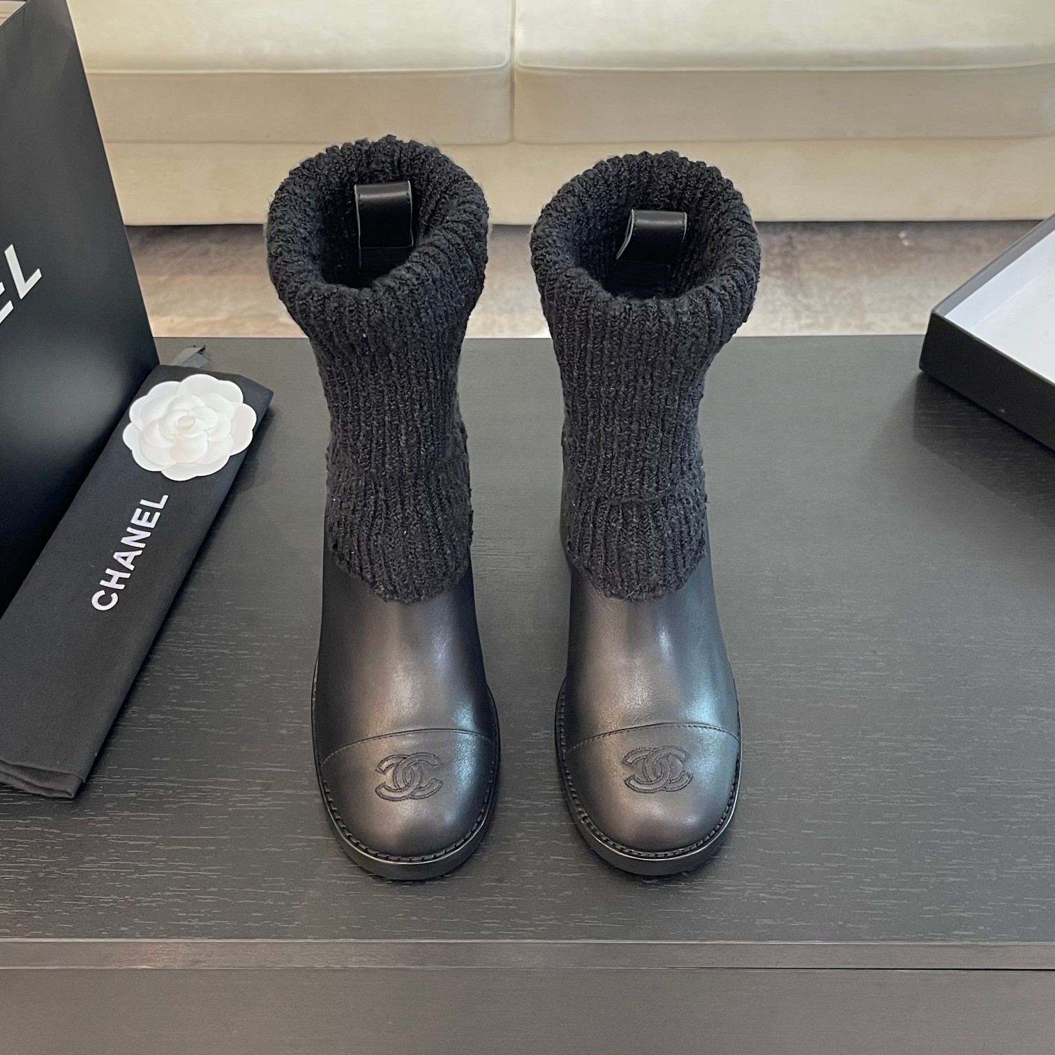 샤넬 가을 겨울 쇼트부츠 6cm