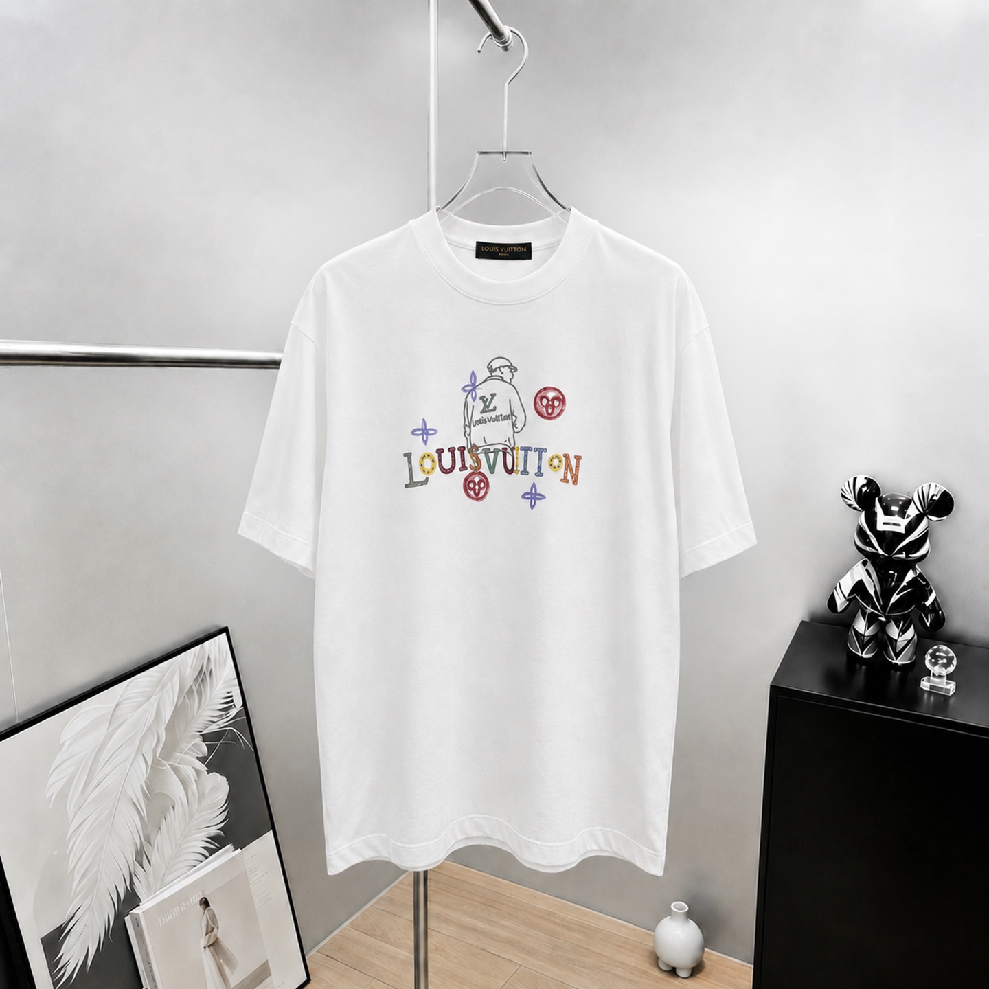 루이비통 플로킹 반팔 티셔츠