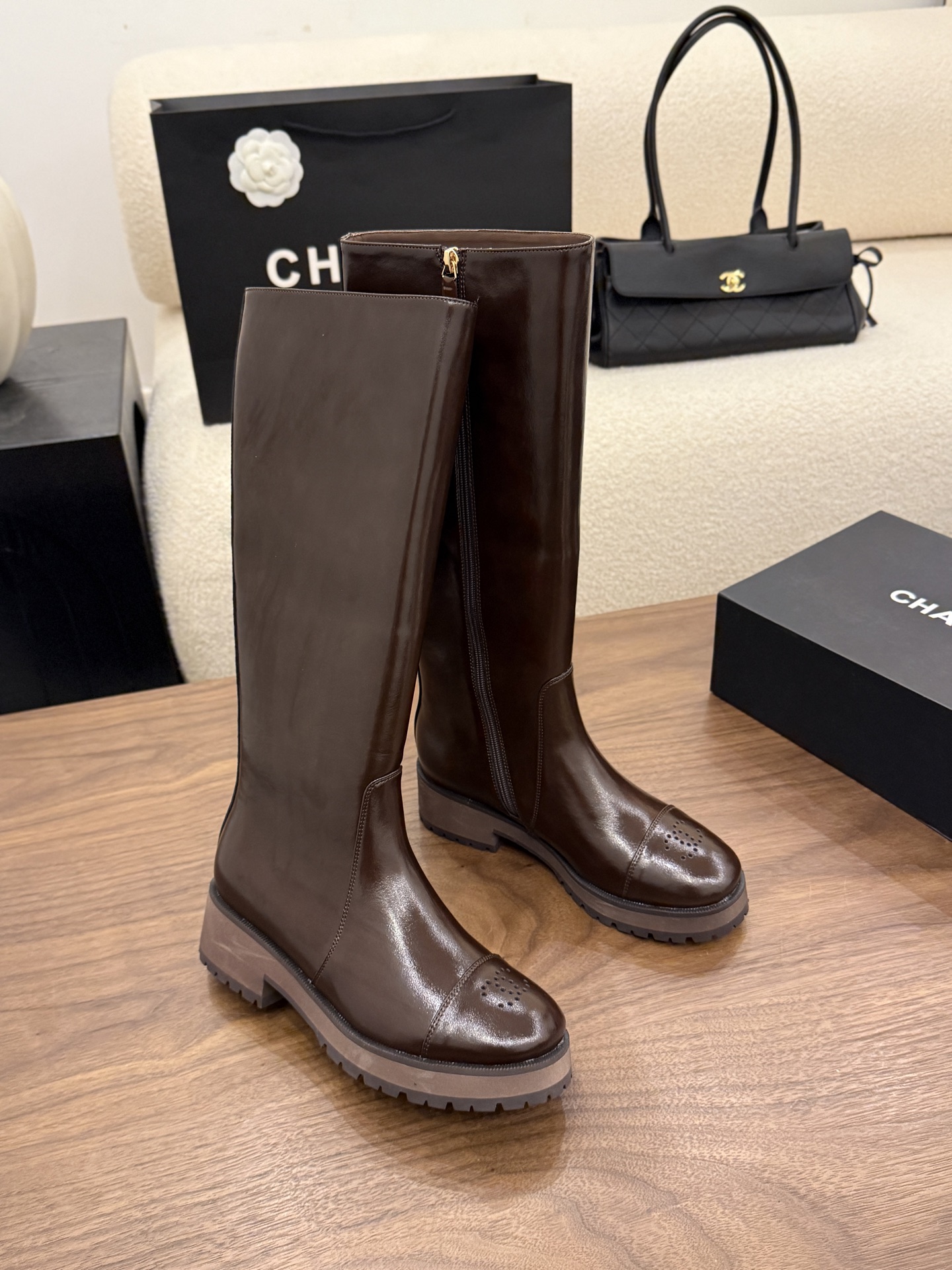 샤넬 2026 하이부츠 4.5cm