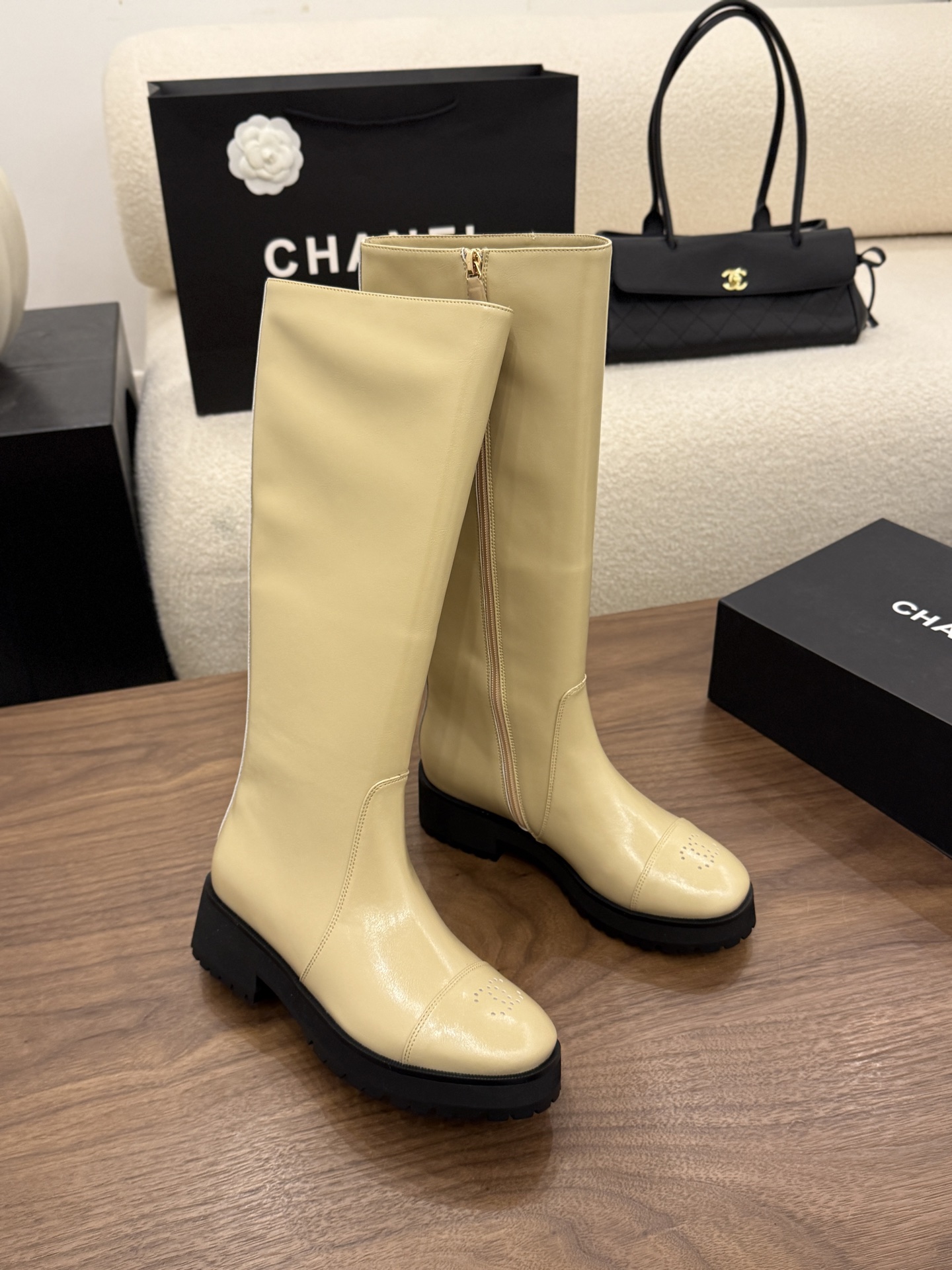 샤넬 2026 하이부츠 4.5cm