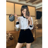샤넬 2026 신상 벨벳 배색 셔츠