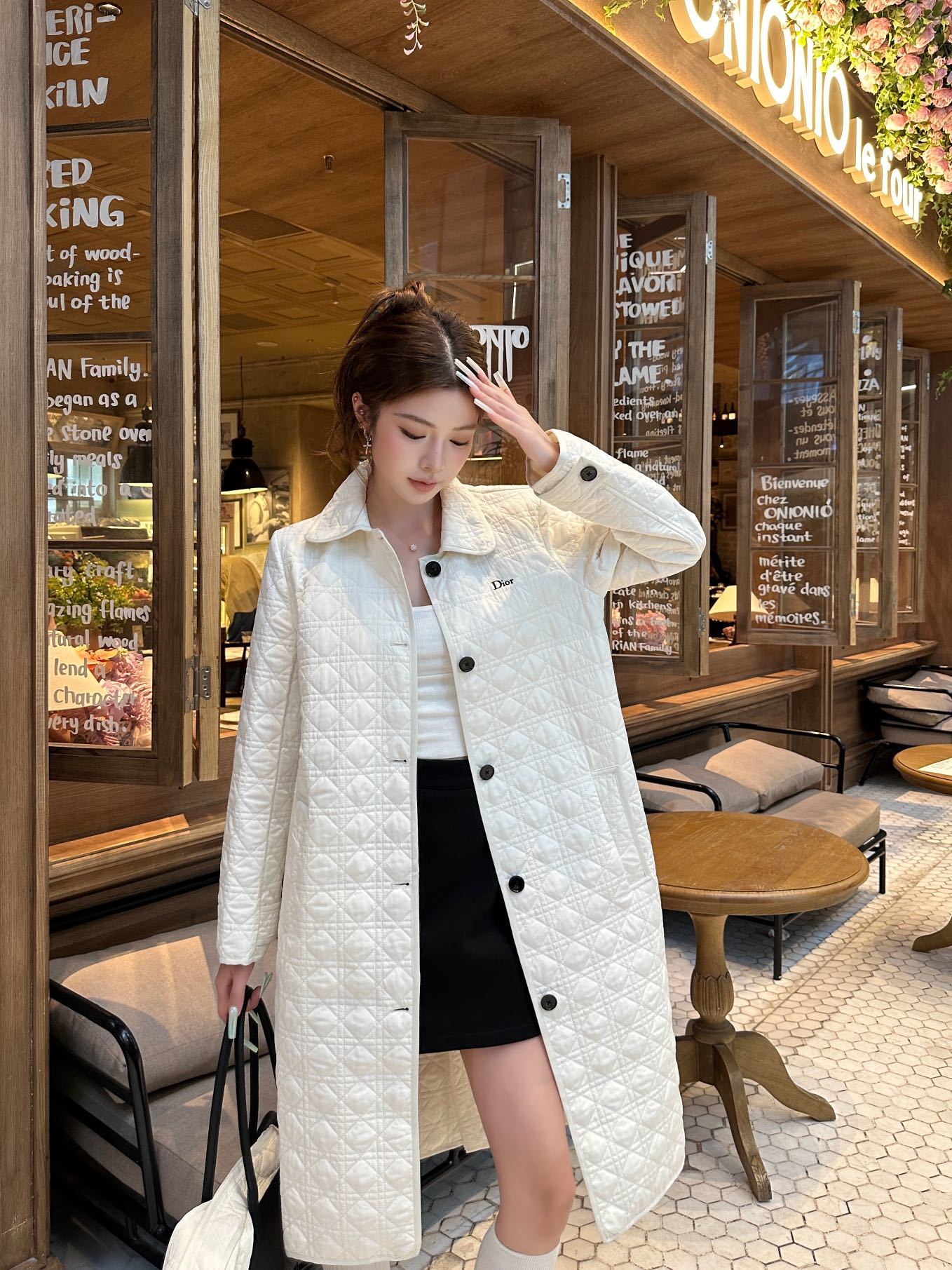 디올 2026FW 신상 퀼팅 롱 자켓