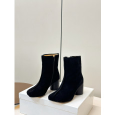 마르지엘라 애플 토 힐 숏부츠 7cm