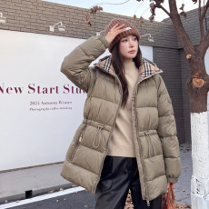 버버리 포스터 디자인 거위털 패딩 점퍼 (3컬러)